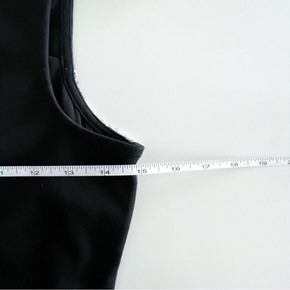 Ruby Rox Dress Black Gold White Sequins Stretch Women's S Back Exposed Zipper - Picture 8 of 10